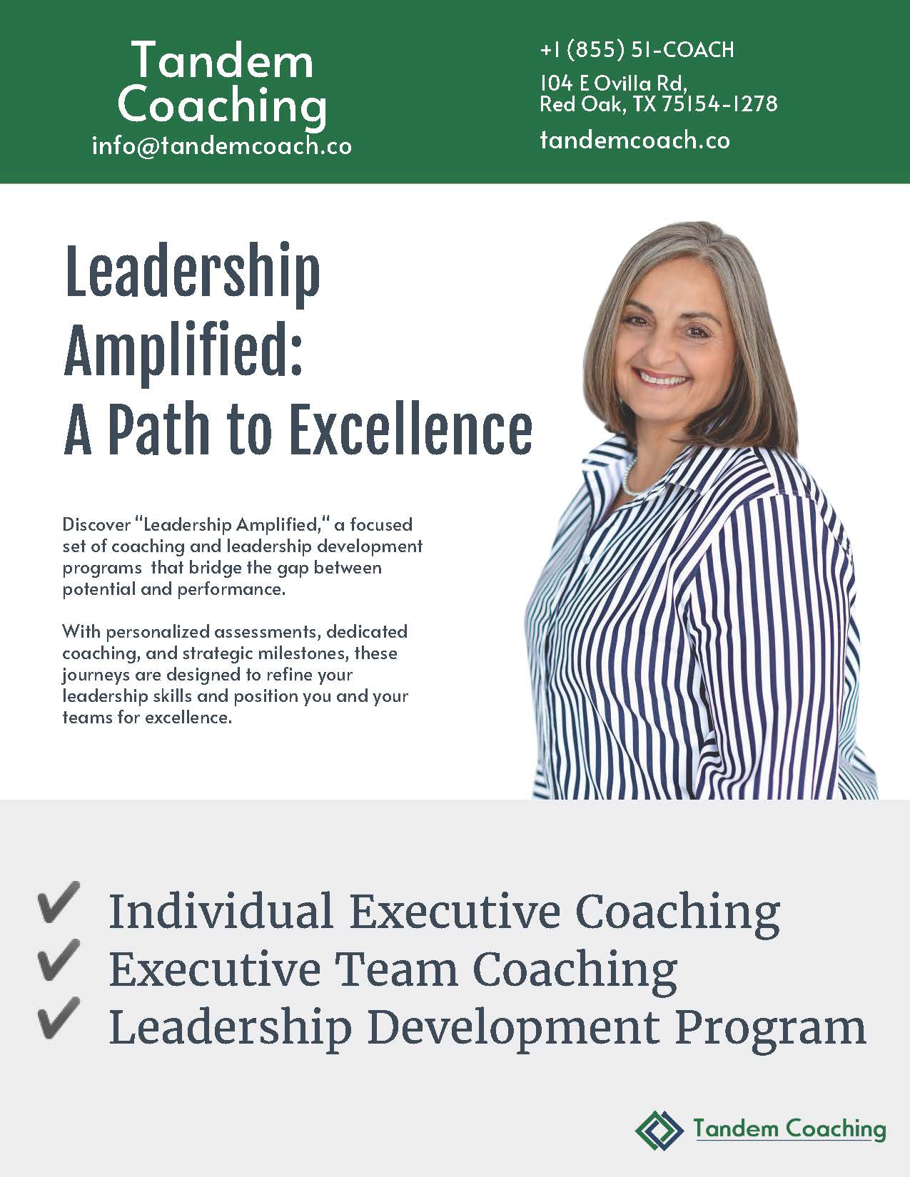 Executive Coaching and Leadership Development Catalog - Page 1