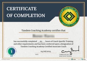 ICF Certificate - Level 1 - ICF ACC