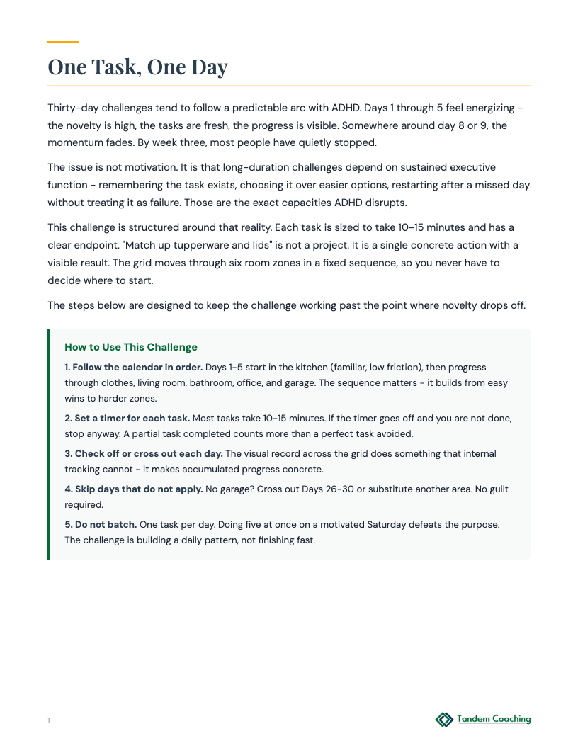 30-Day Simplify Challenge - preview