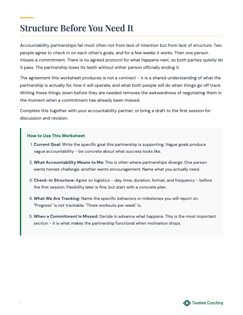 Accountability Partnership Agreement - preview