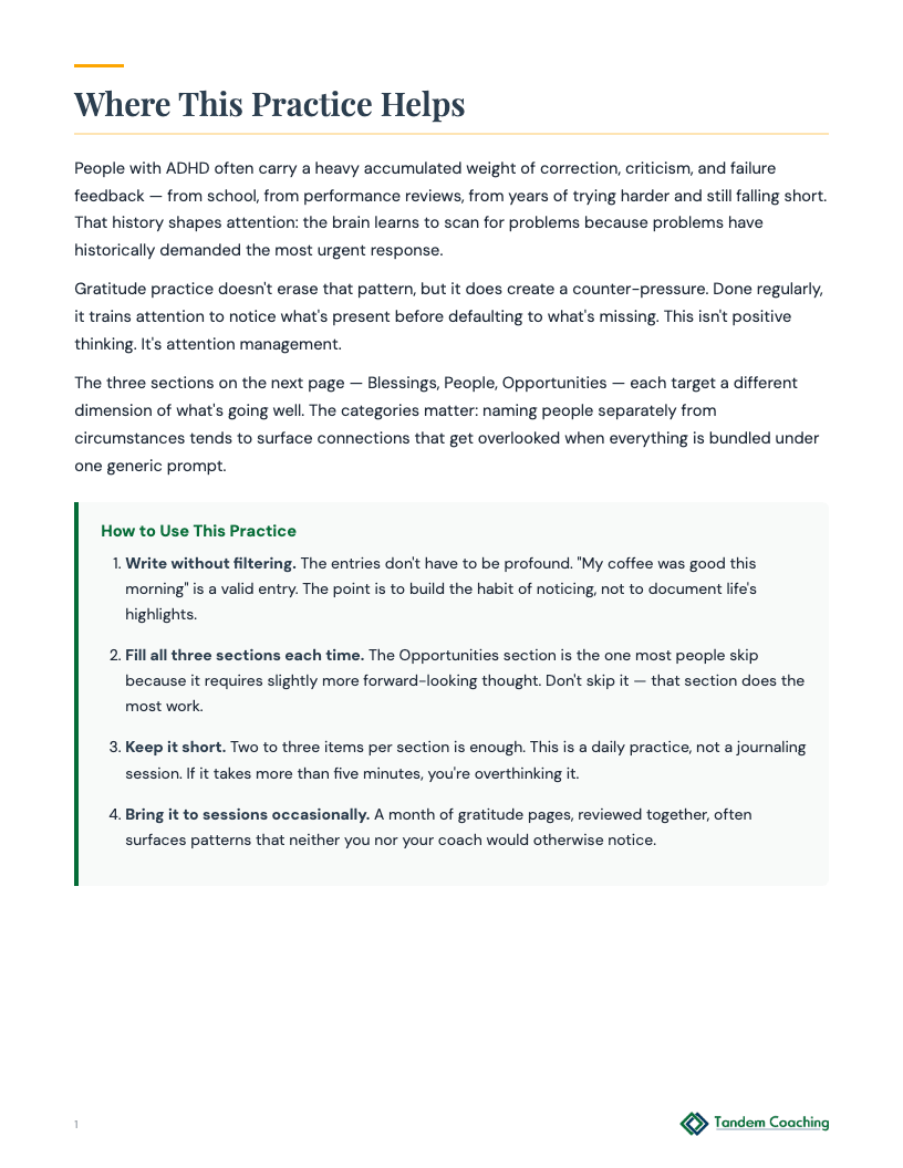 ADHD Gratitude Practice - preview