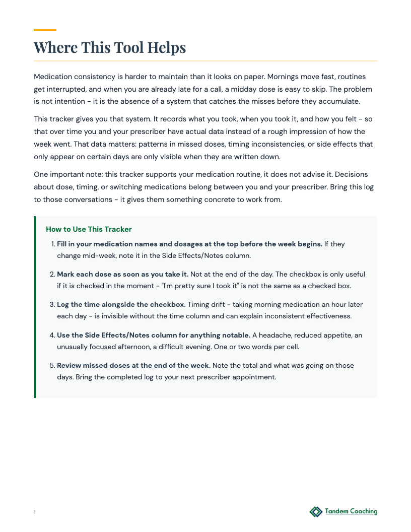 ADHD Medication Tracker - preview