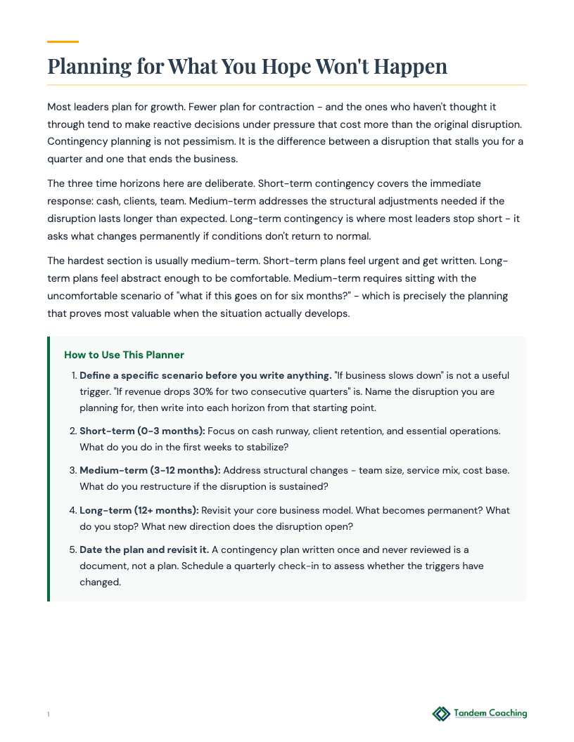 Business Continuity Planner - preview