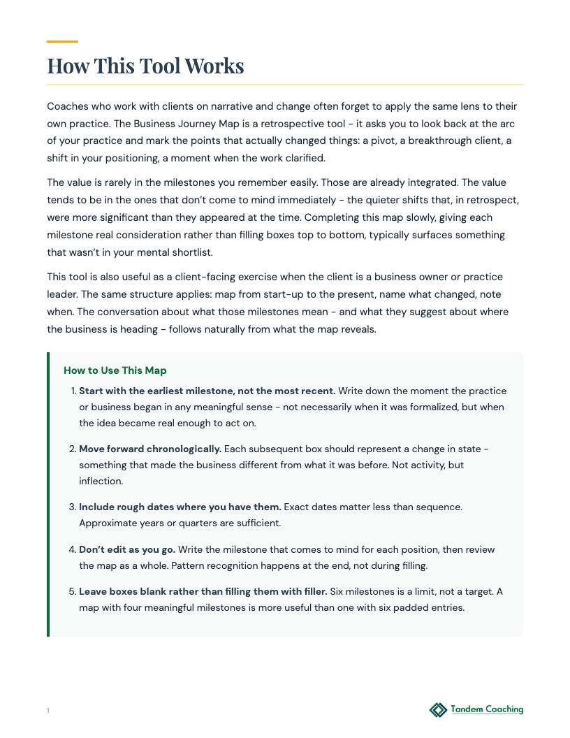 Business Journey Map - preview