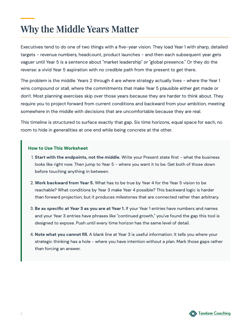 Business Vision Planner - preview