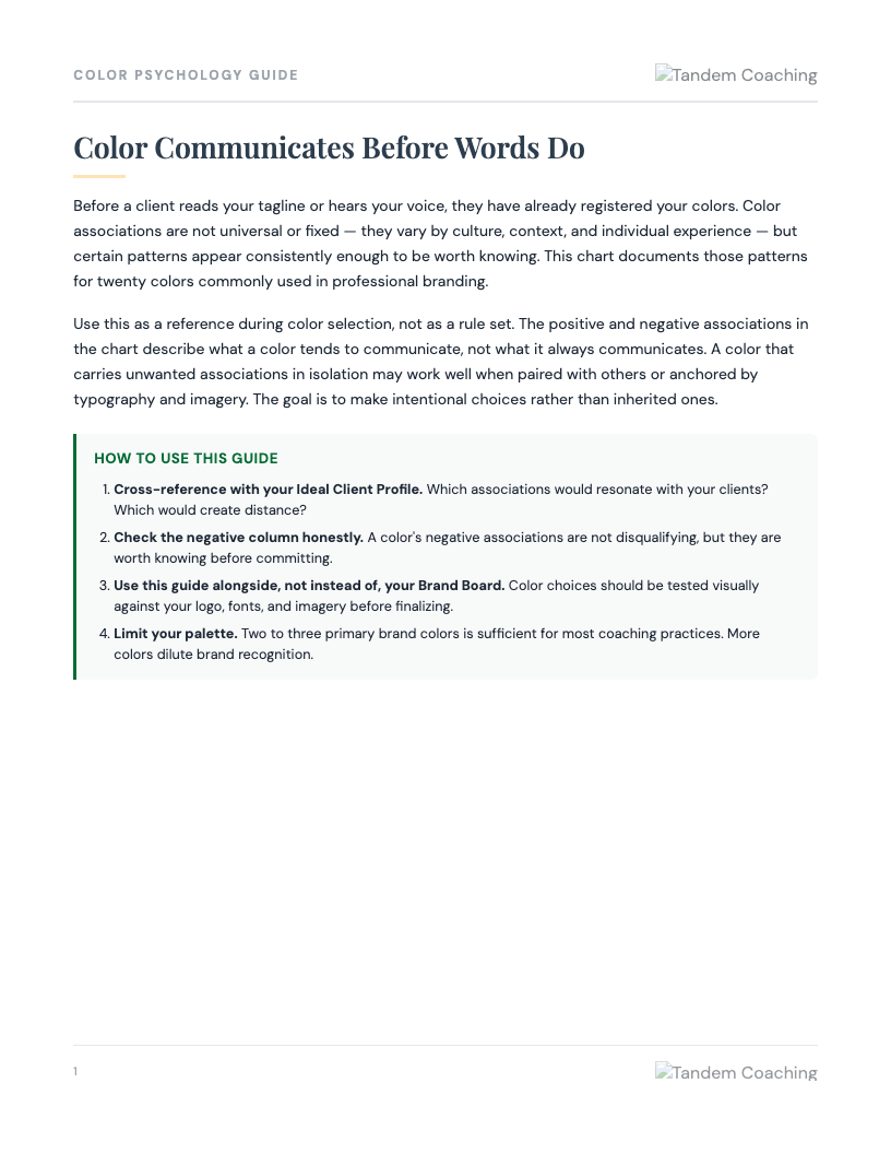 Color Psychology Guide - preview