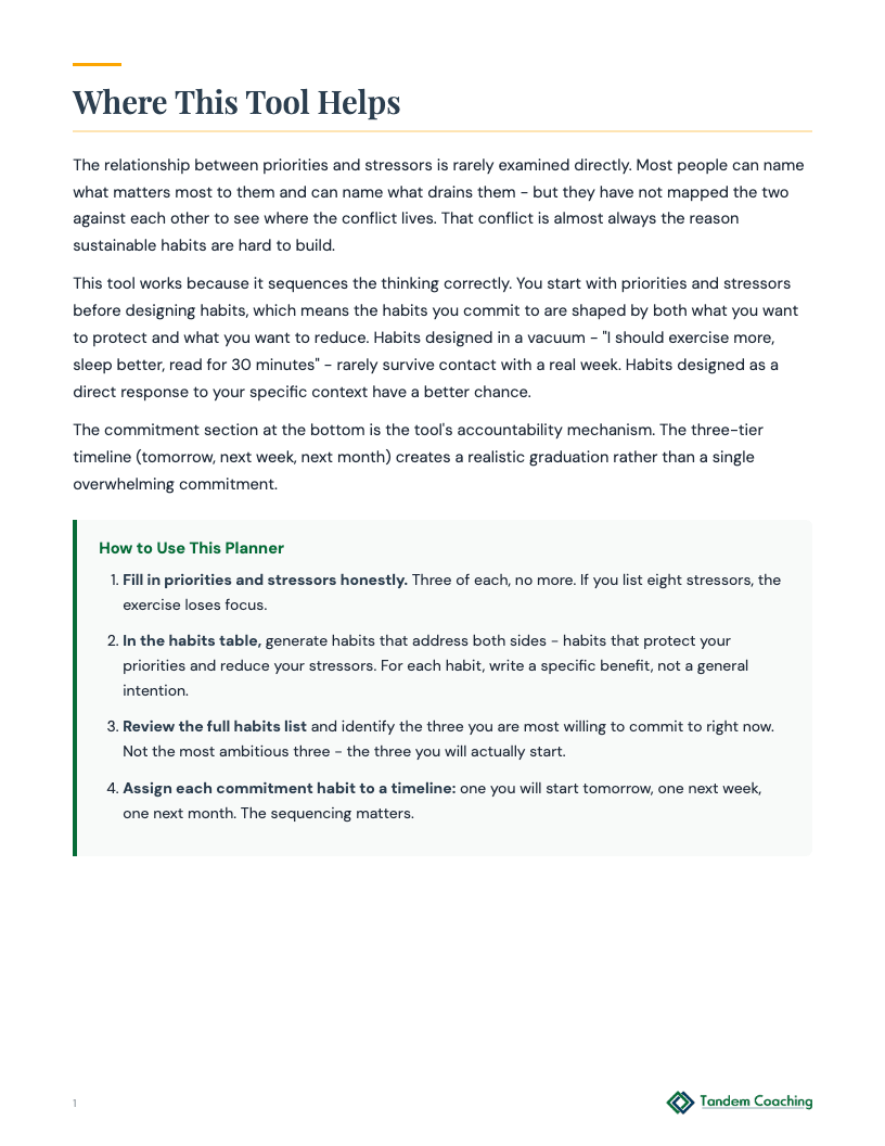 Daily Habits Design - preview