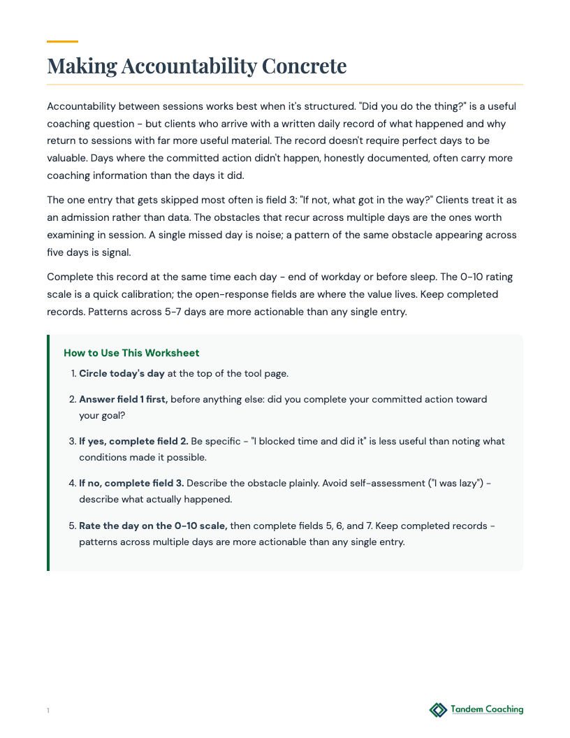 Daily Progress Check-In - preview