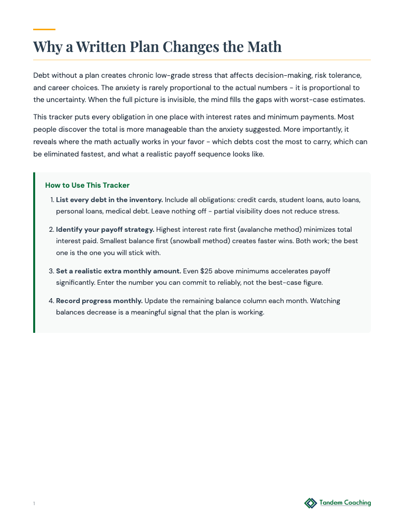 Debt Payoff Tracker - preview