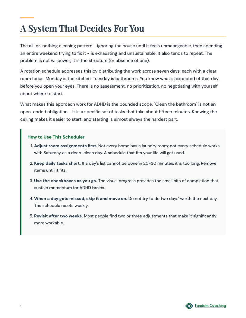 Dustbuster Scheduler - preview