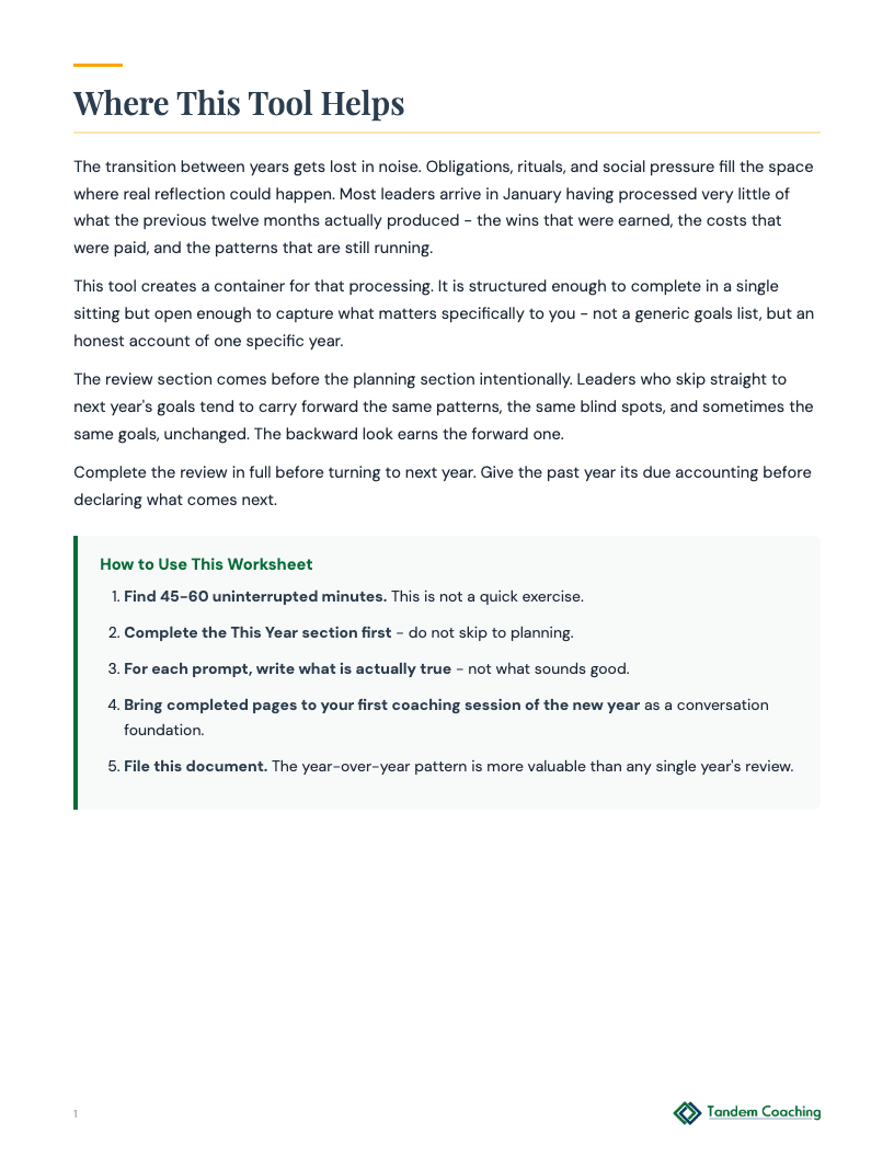 End-of-Year Review and New Year Planning - preview