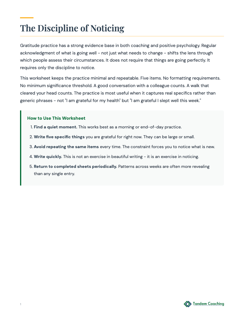 Feeling Gratitude - preview