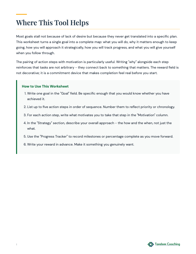 Goal Planning - preview