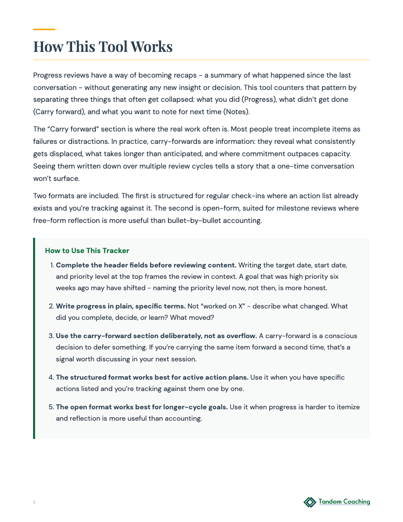 Goal Progress Tracker - preview