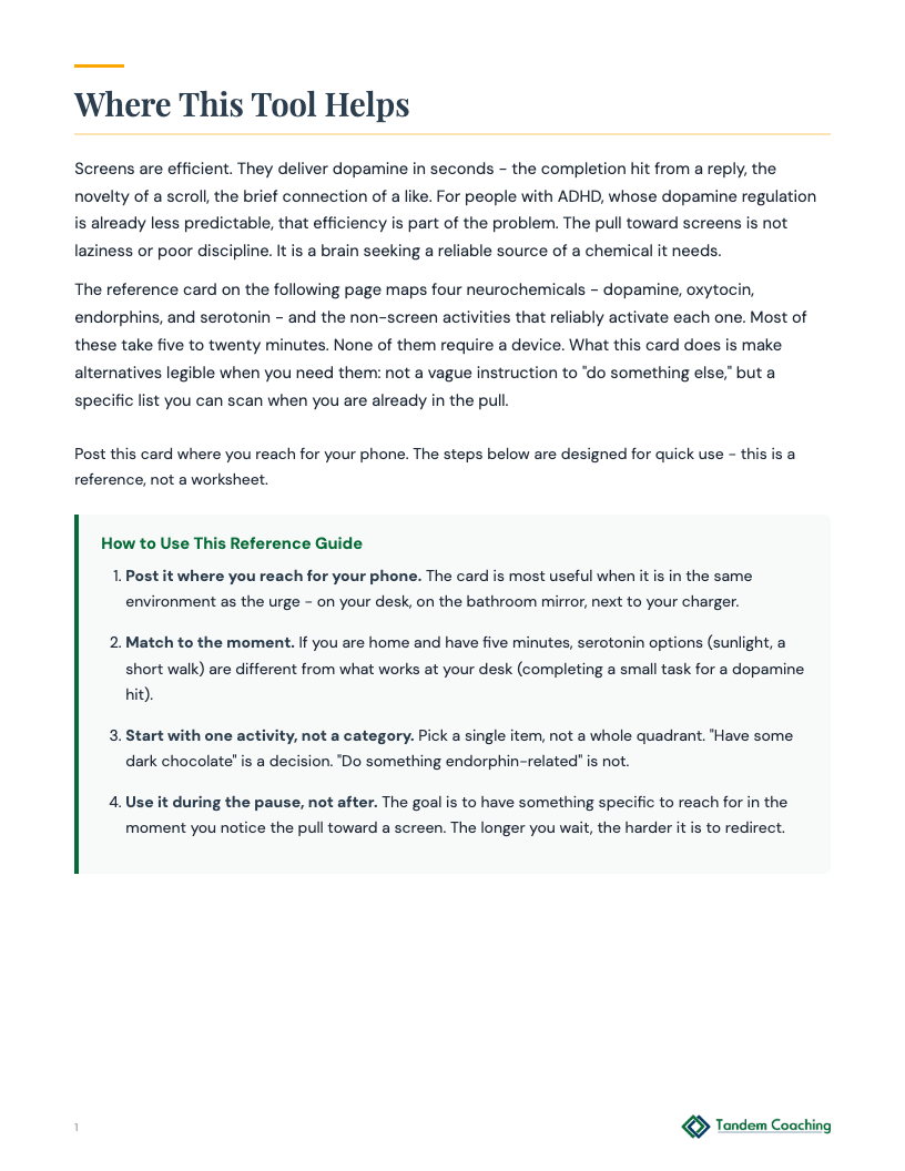 Happy Hormones Reference Guide - preview