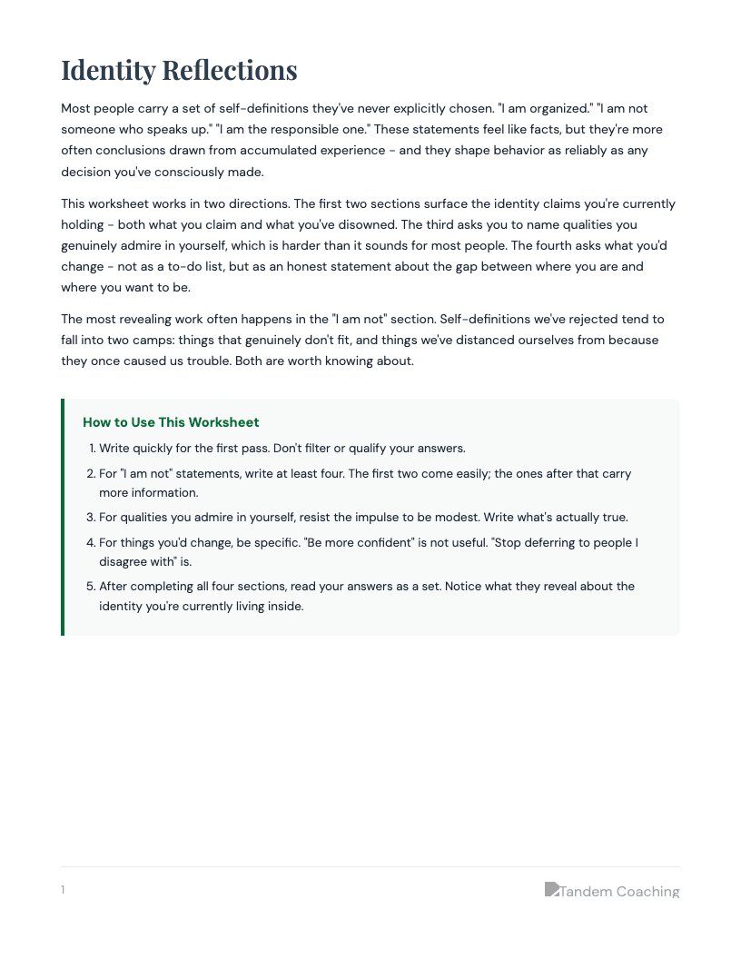 Identity Reflections - preview