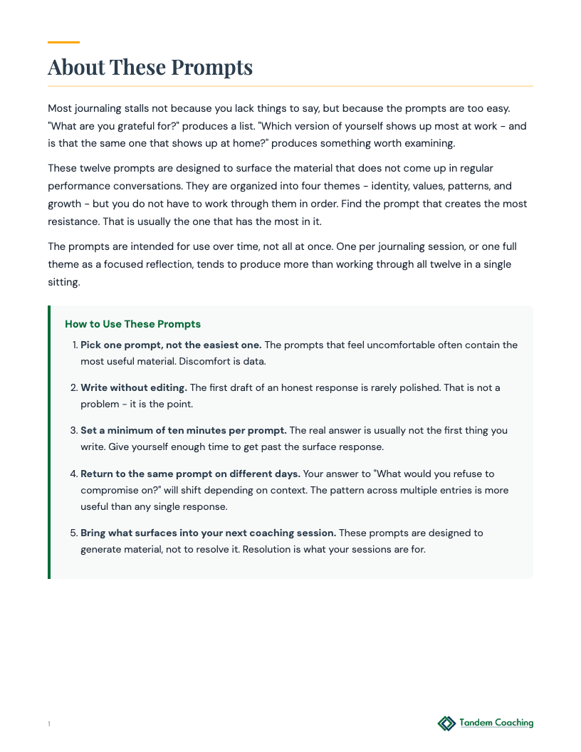 Journaling Prompts for Self-Discovery - preview