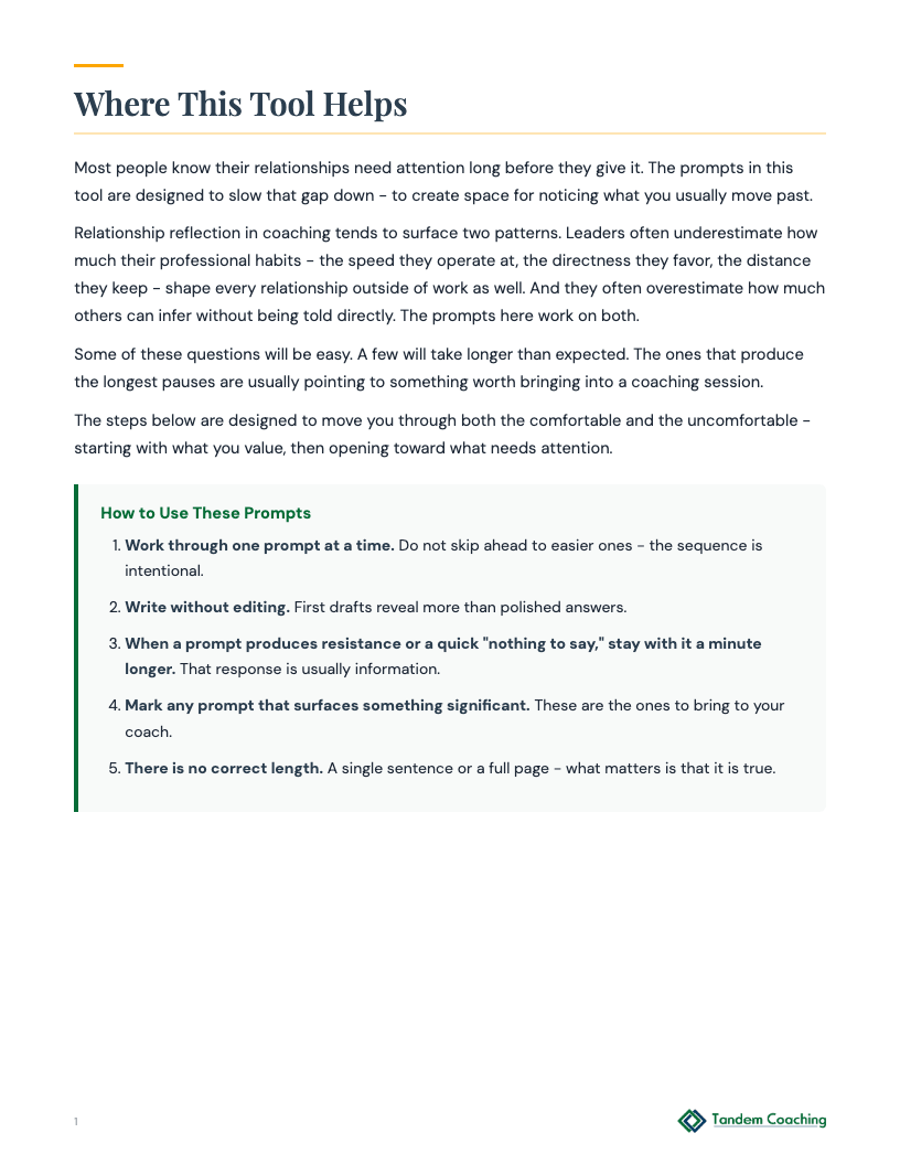 Journaling Prompts: Relationships - preview