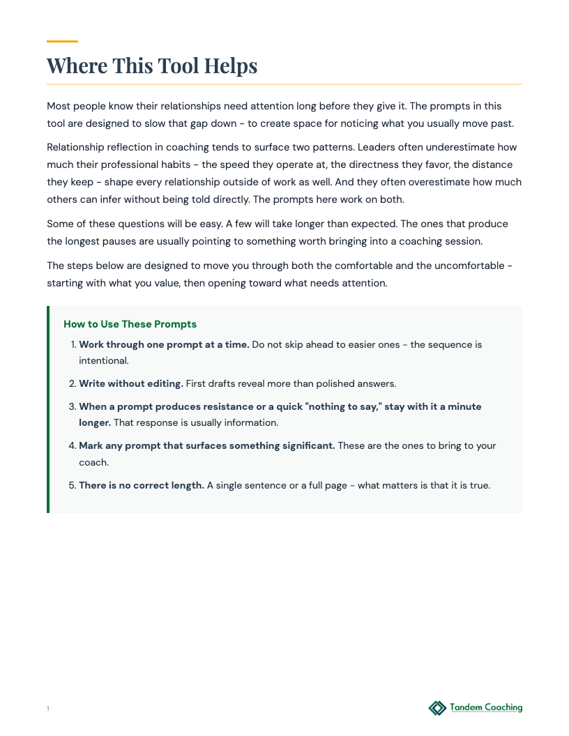 Journaling Prompts: Relationships - preview