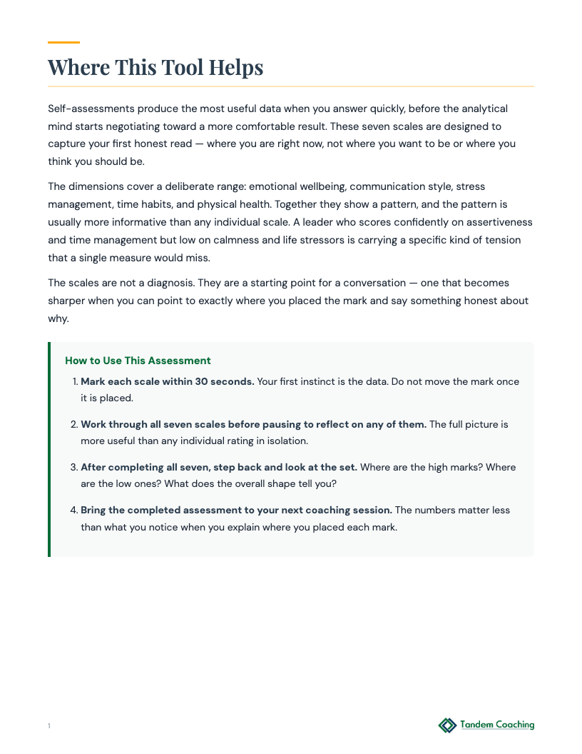 Leadership Style Self-Assessment - preview