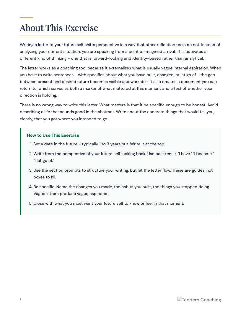 Letter from Your Future Self - preview