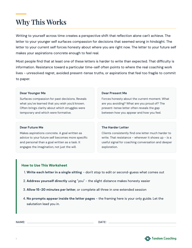 Letters to Myself - preview