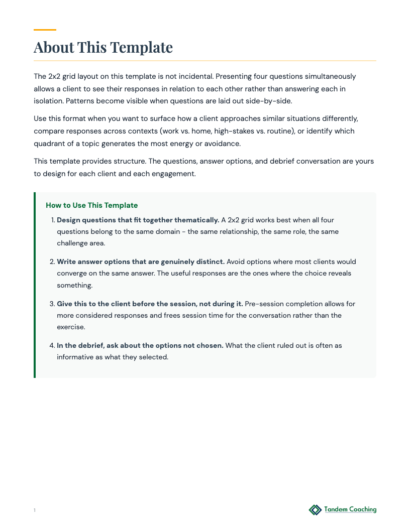 Multiple Choice Quiz Template - preview