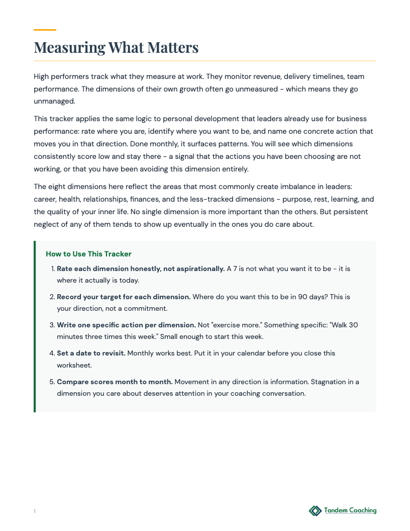 Personal Growth Tracker - preview