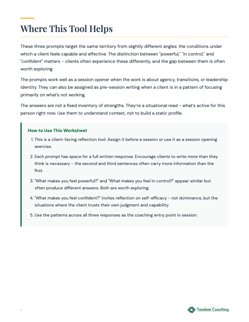 Personal Power Prompts - preview