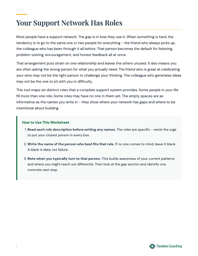 Personal Support Team - preview