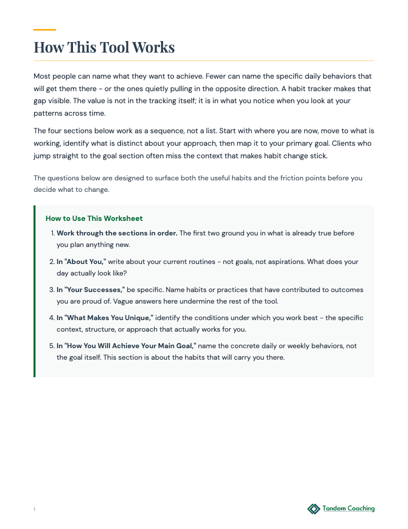 Habit Tracker - preview