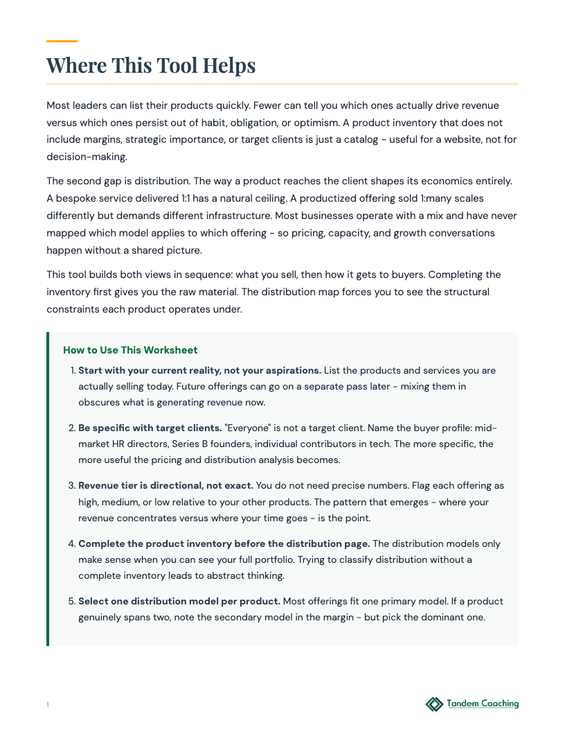 Products and Services Map - preview