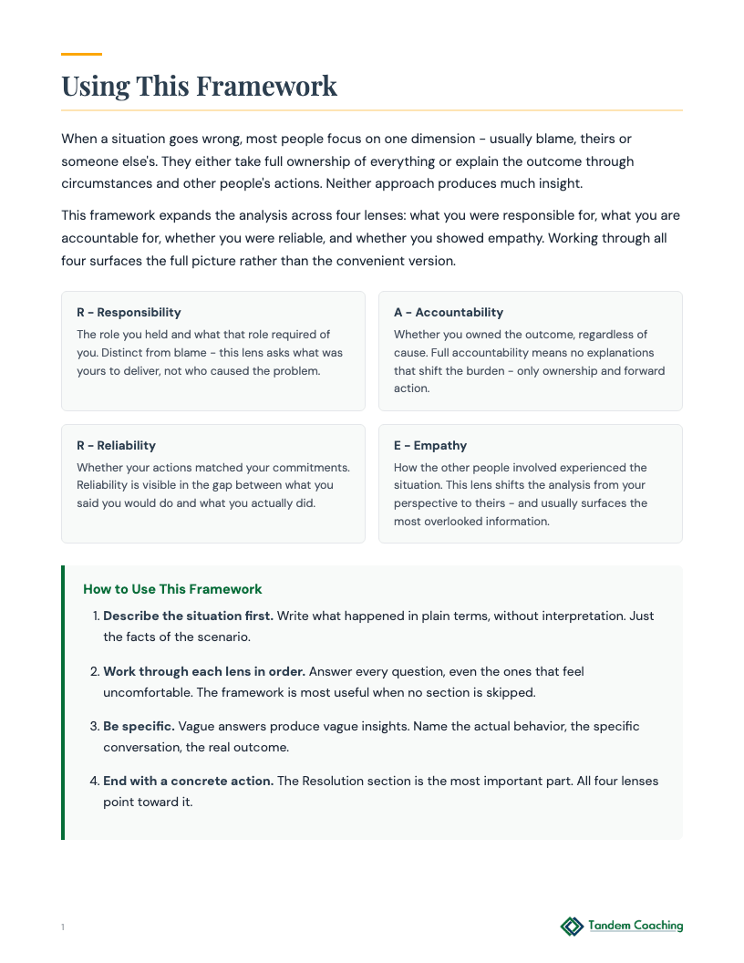 R.A.R.E. Reflection Framework - preview