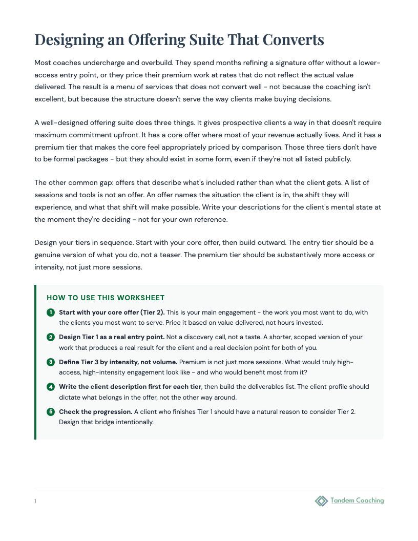 Services and Offerings Design - preview