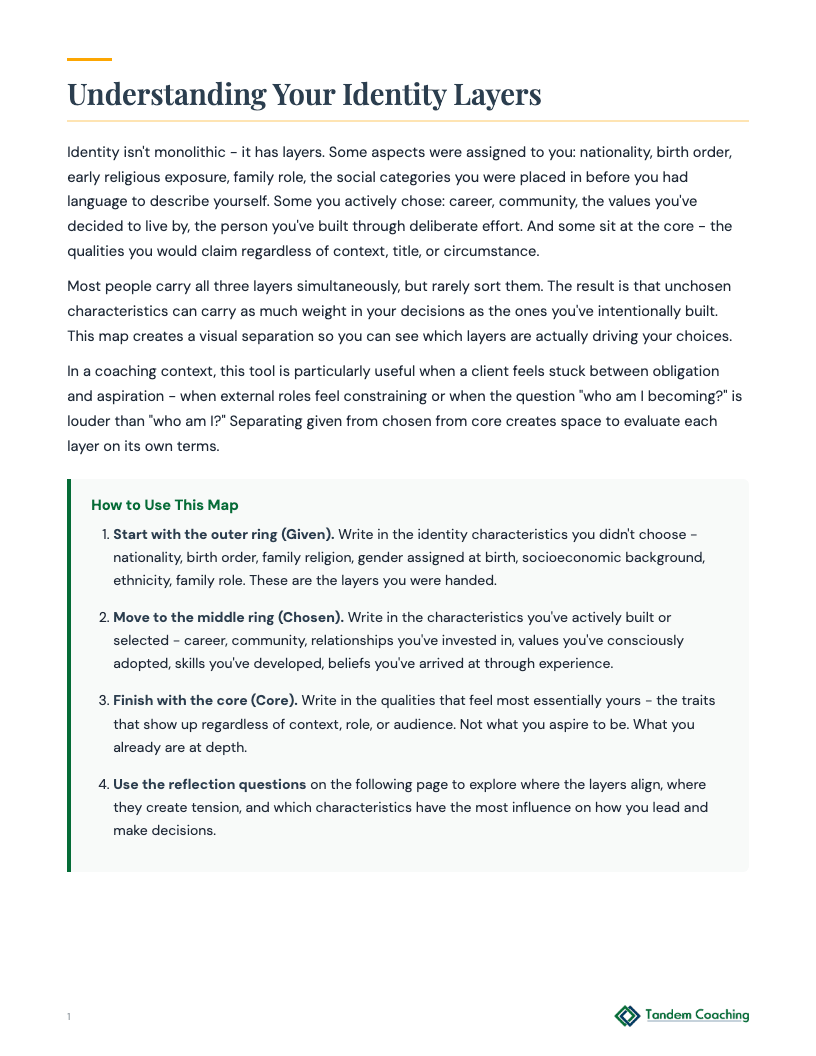 Social Identity Map - preview