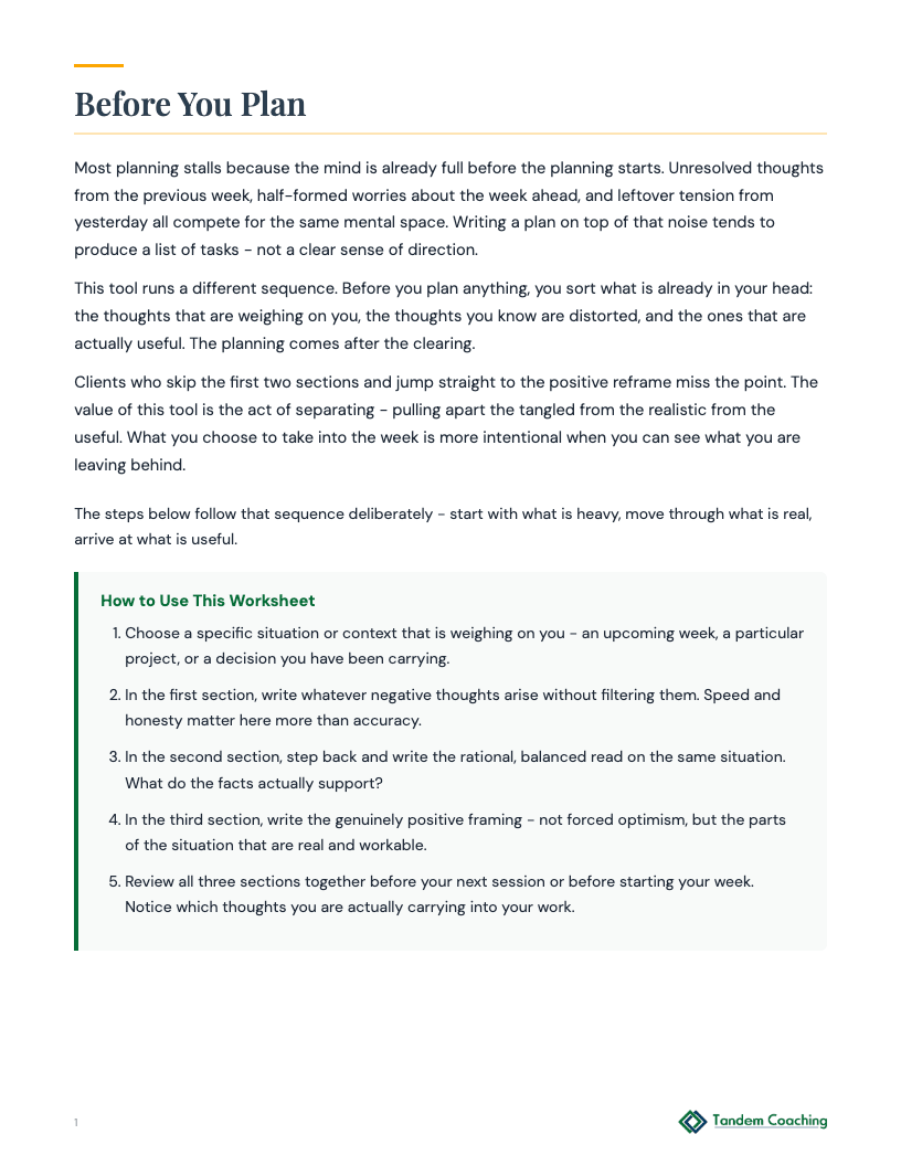 Weekly Planner - preview