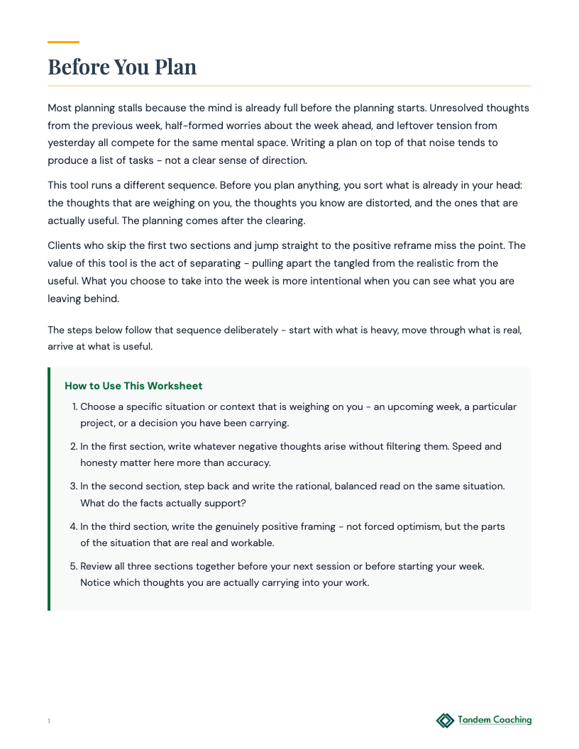 Weekly Planner - preview