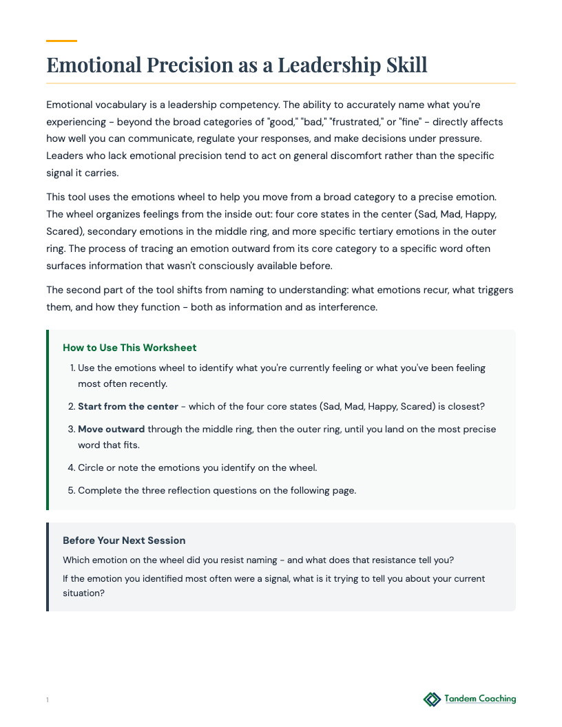 Wheel of Emotions - preview