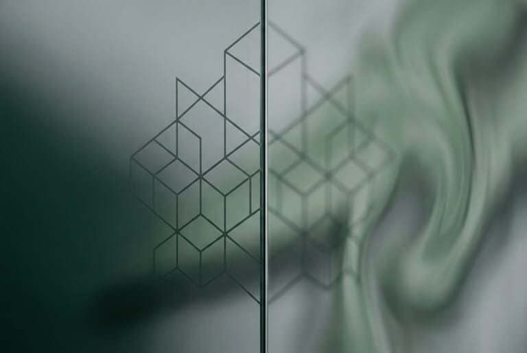 Abstract visual of a mirror as a flawed reflective instrument, representing AI in a coach's reflective practice