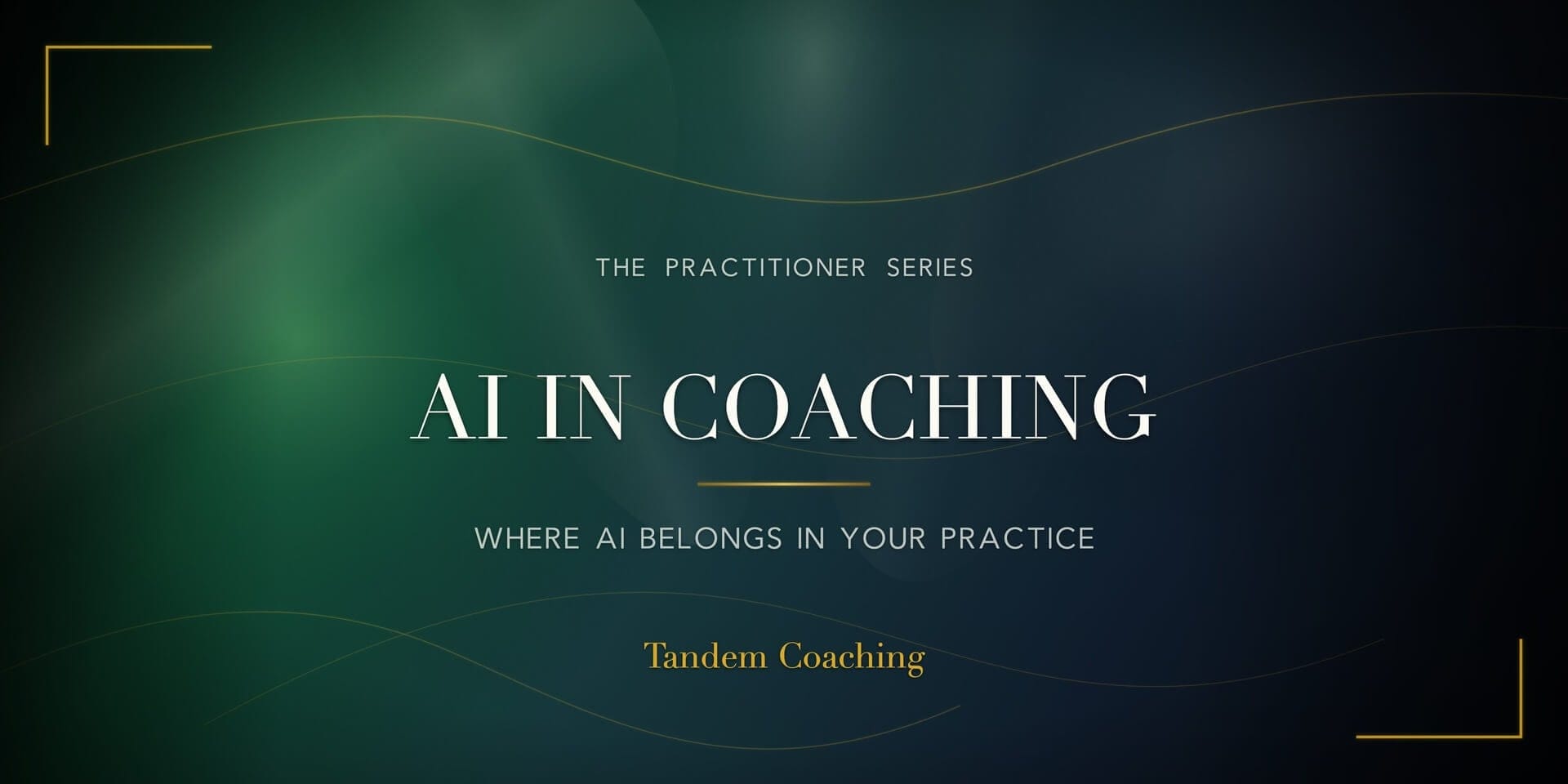 AI for Coaches course splash
