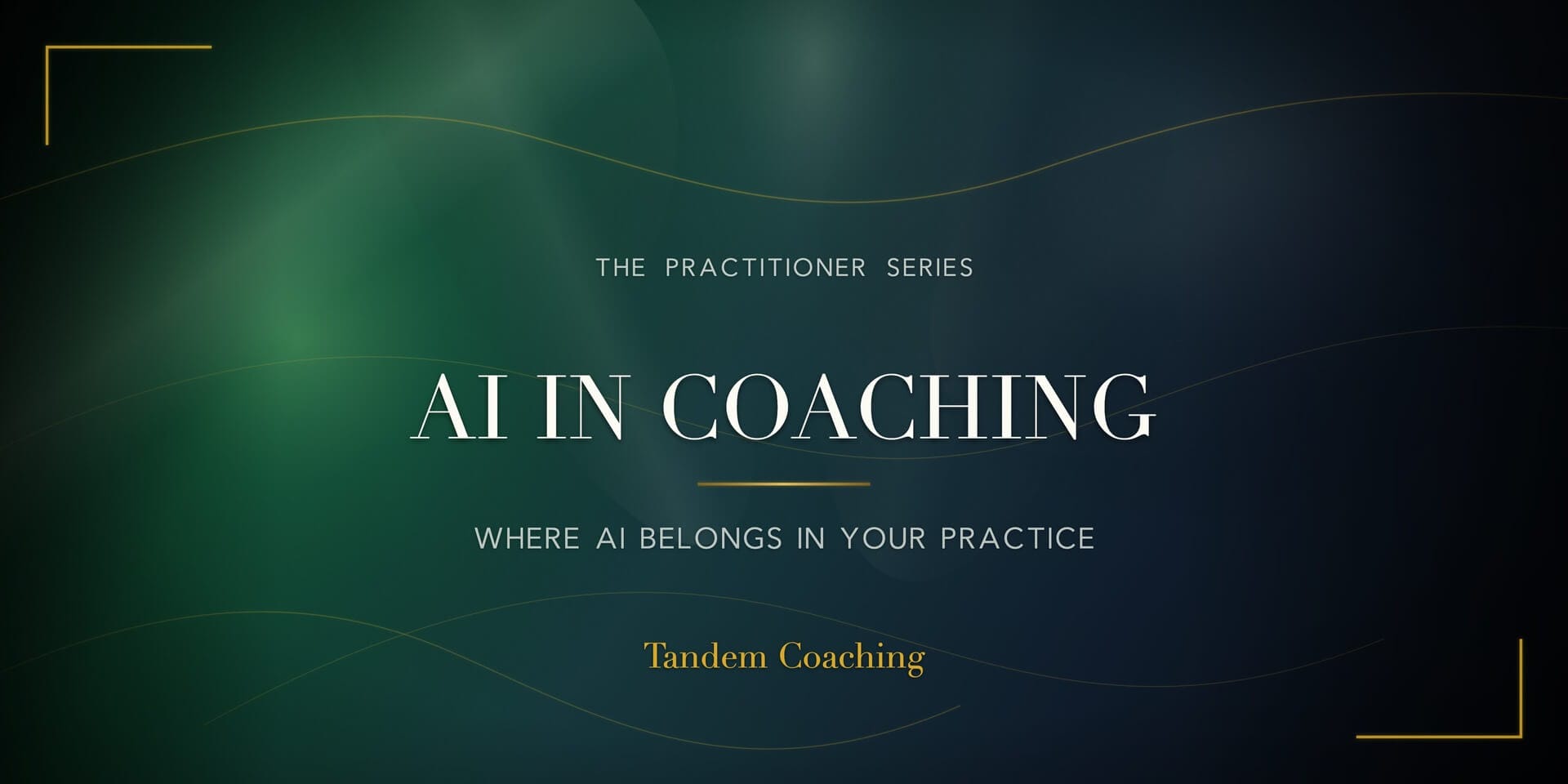 AI for Coaches course splash