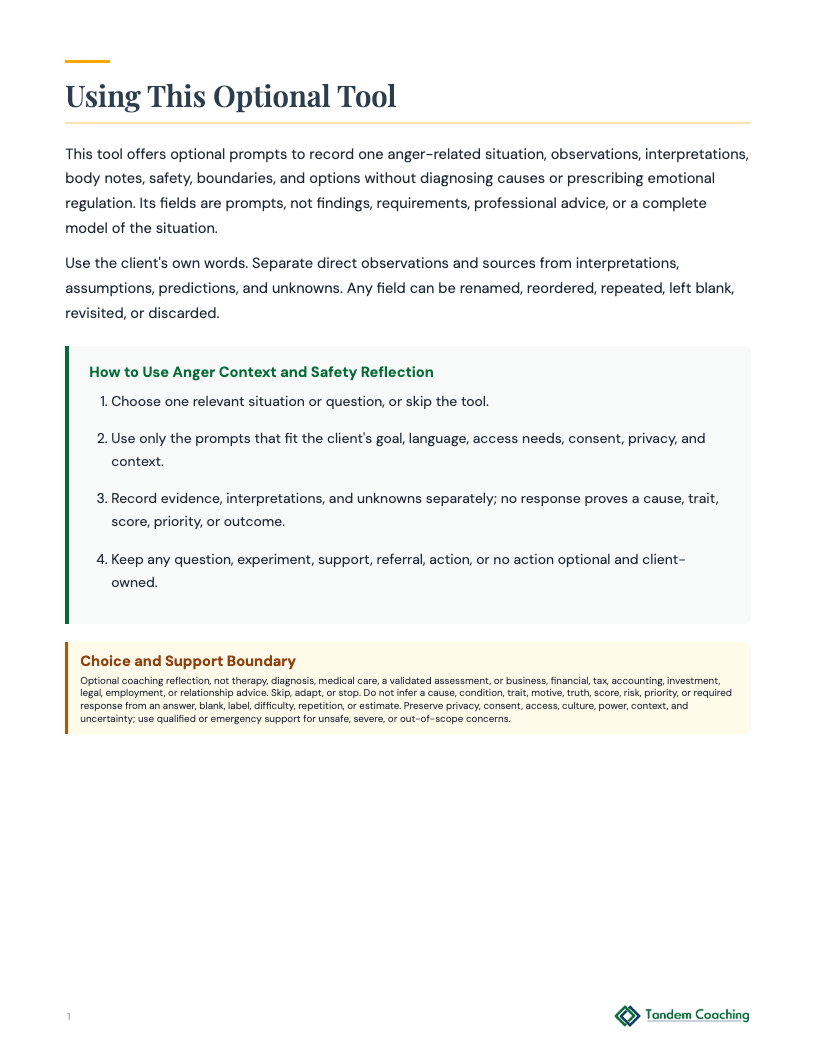 Anger Context and Safety Reflection - preview