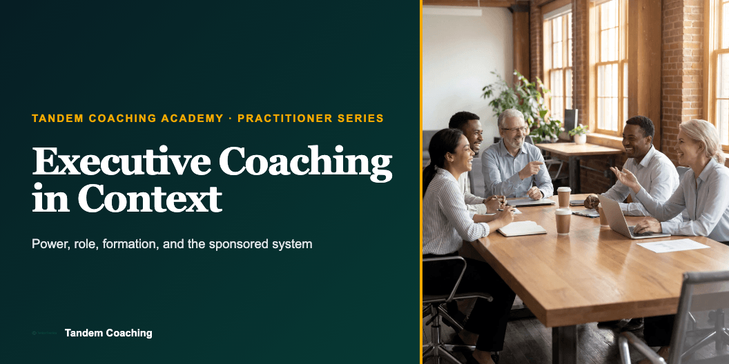 Executive Coaching in Context course splash