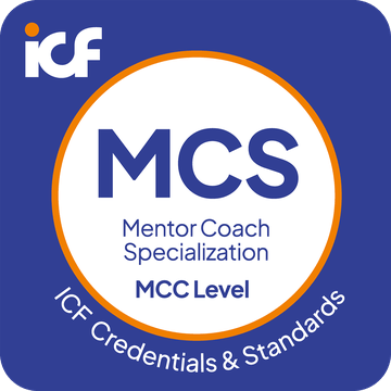 ICF Mentor Coach Specialization (MCS) credential badge, MCC level