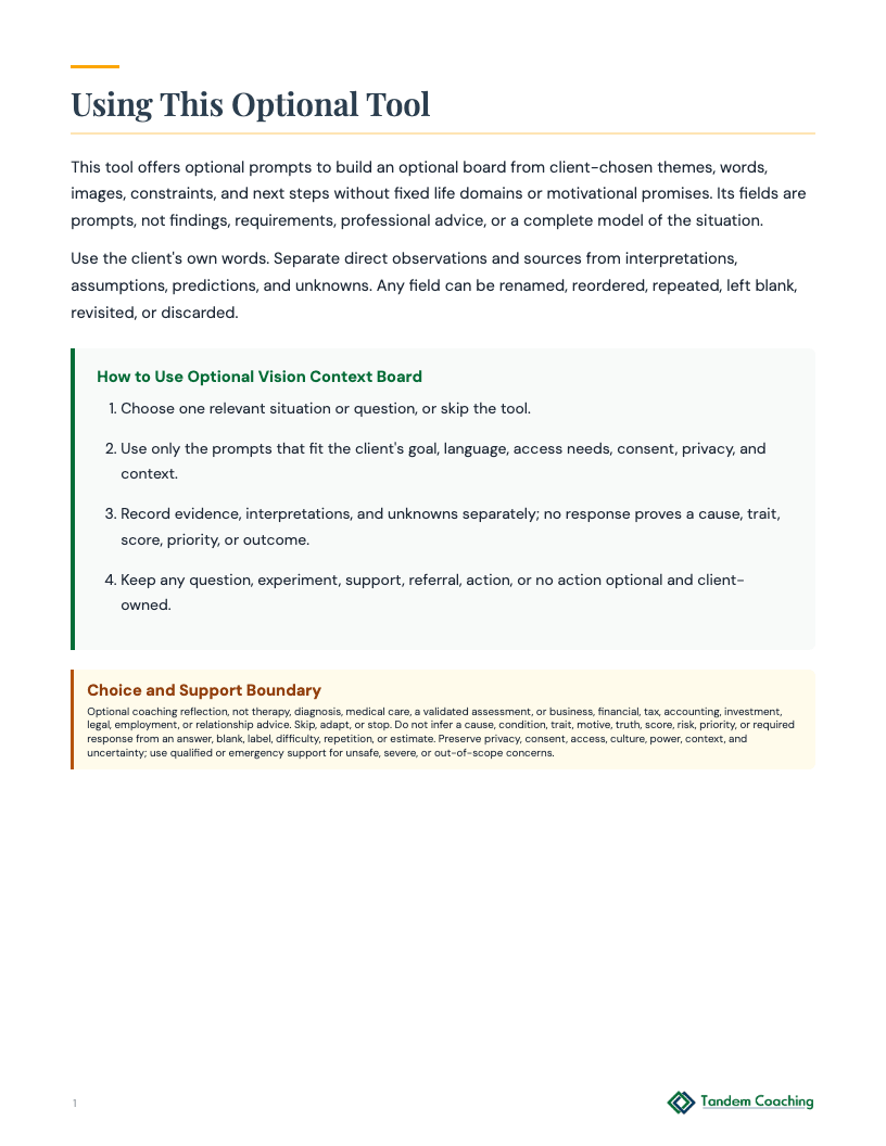 Optional Vision Context Board - preview